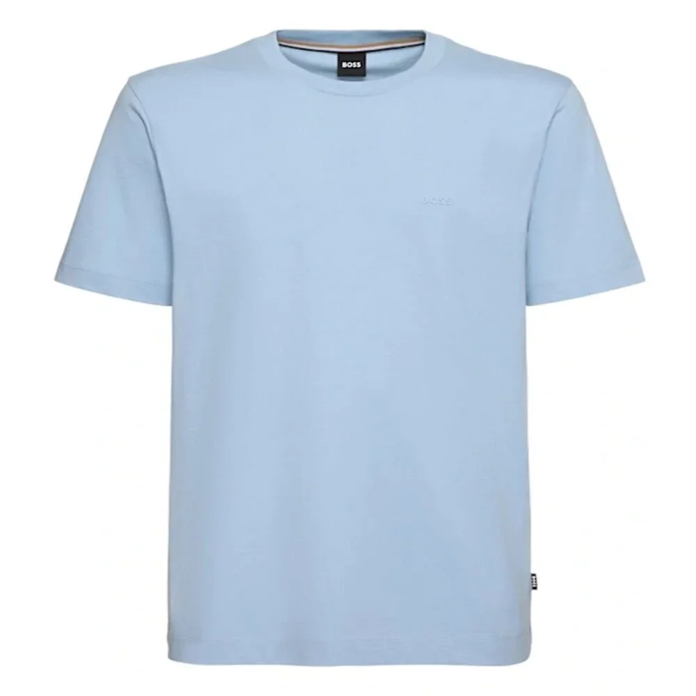 NWT New Hugo Boss Cotton Logo Detail Light Blue T-Shirt Size 5XL